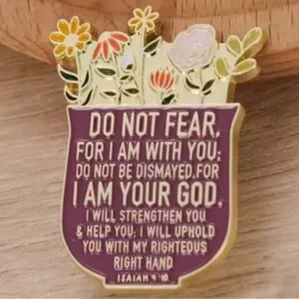 Isaiah 41:10 Bible verse pin Dont fear Christian gift